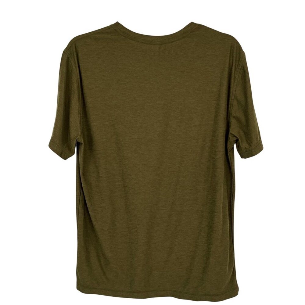 Vuori Strato Tech Tee Mens Small Green Lightweight Stretch Crew Neck V126 - Picture 4 of 9